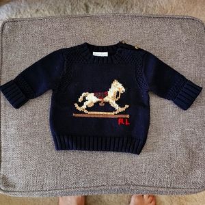 Ralph Lauren The Signature Rocking Horse Sweater - 6M